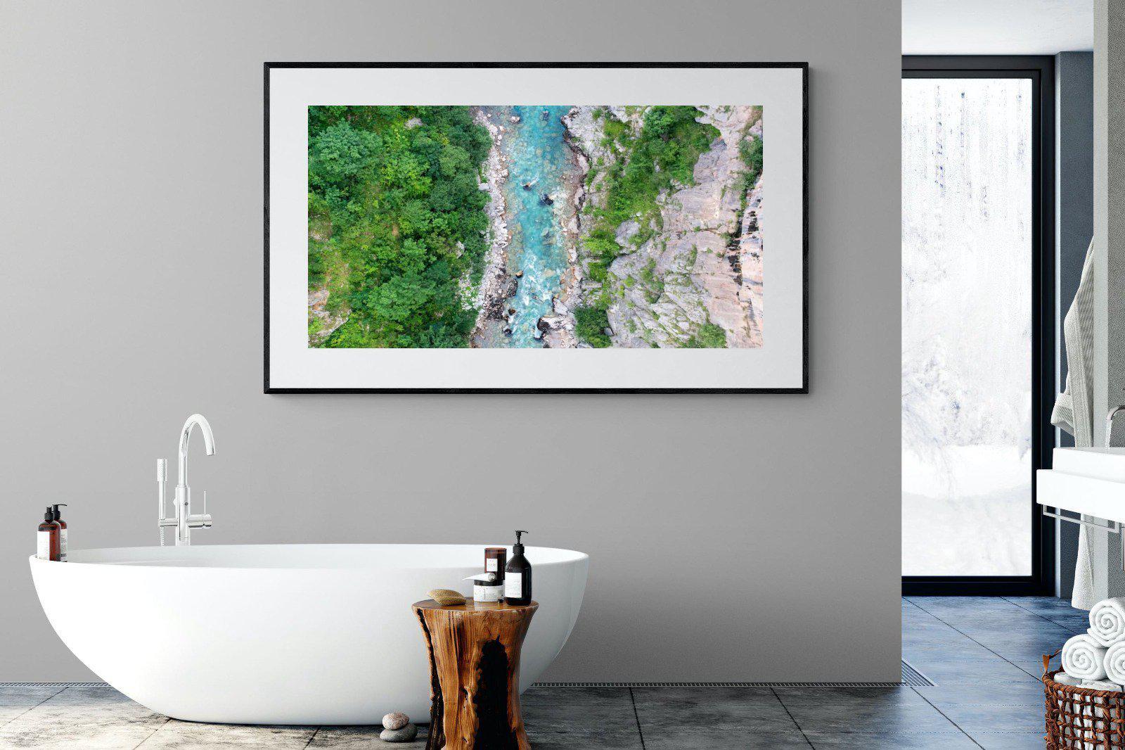 Forest River-Wall_Art-180 x 110cm-Framed Print-Black-Pixalot