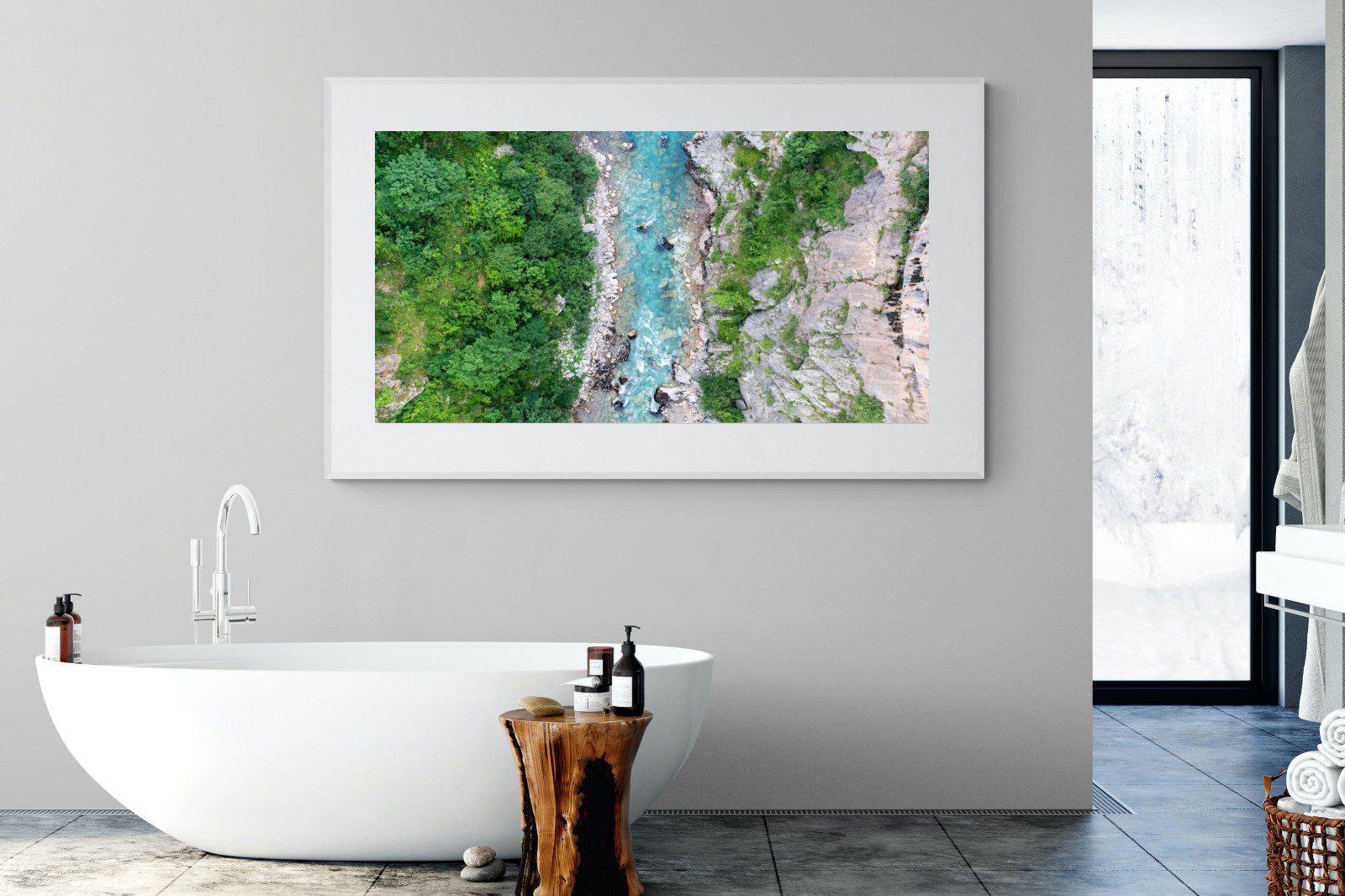 Forest River-Wall_Art-180 x 110cm-Framed Print-White-Pixalot