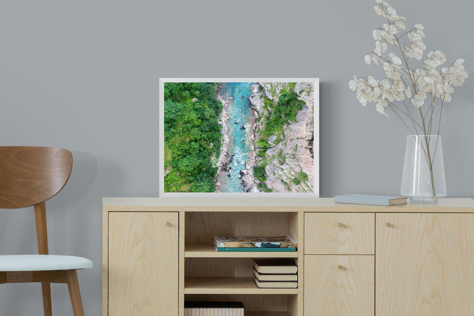 Forest River-Wall_Art-60 x 45cm-Mounted Canvas-White-Pixalot
