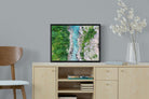 Forest River-Wall_Art-60 x 45cm-Mounted Canvas-Black-Pixalot