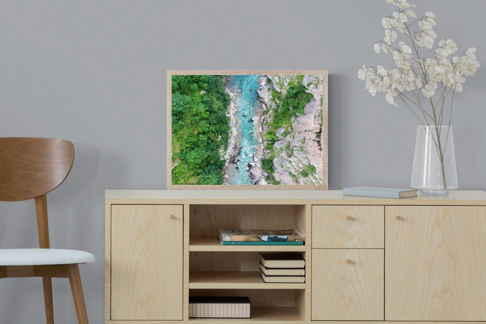 Forest River-Wall_Art-60 x 45cm-Mounted Canvas-Wood-Pixalot