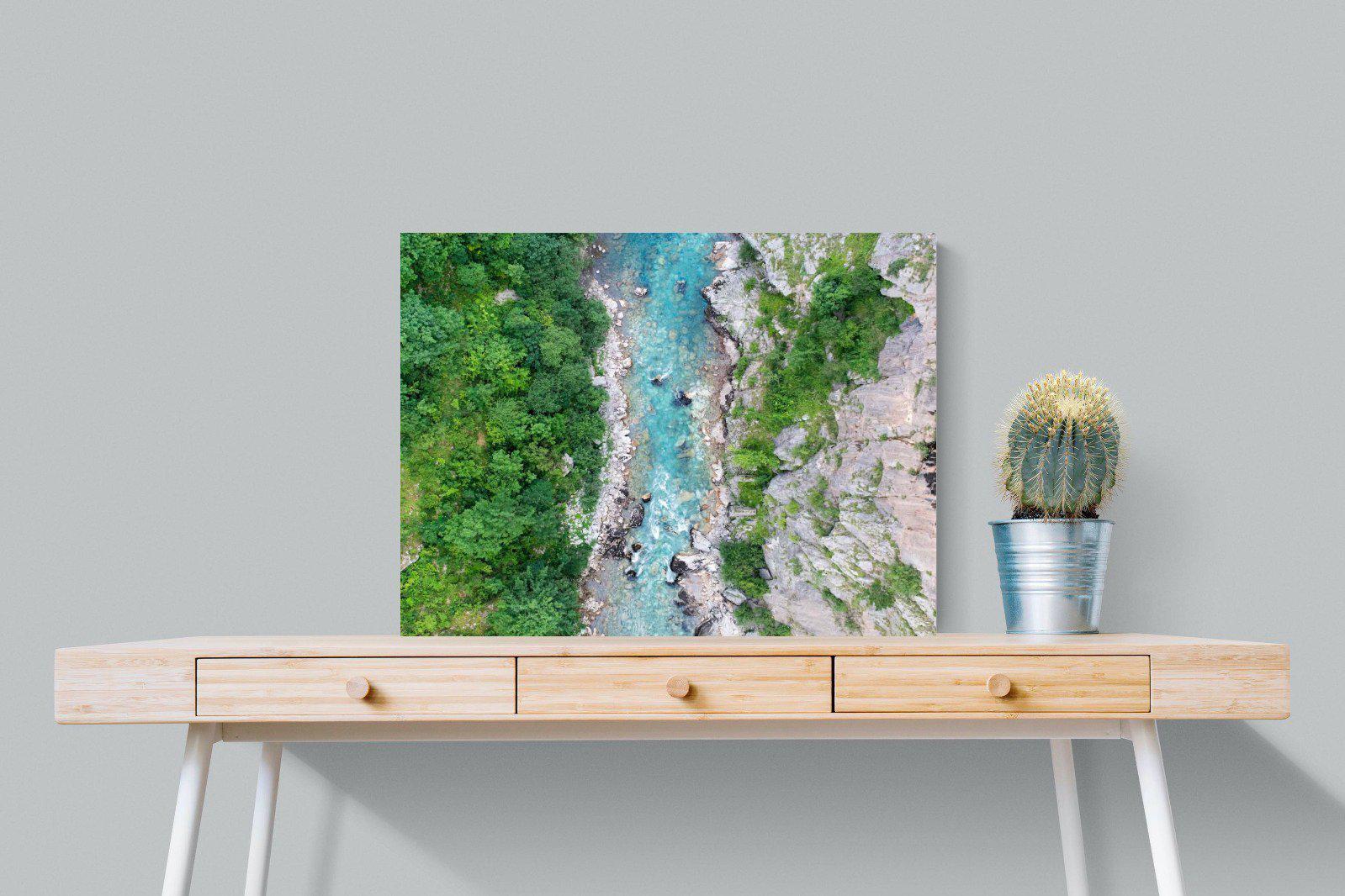 Forest River-Wall_Art-80 x 60cm-Mounted Canvas-No Frame-Pixalot