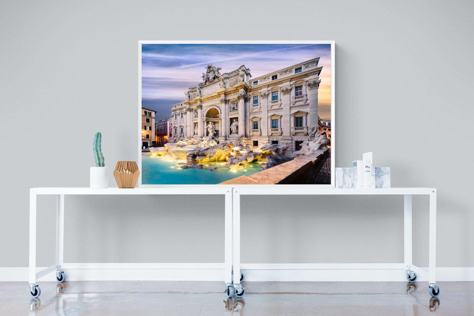 Fountain di Trevi-Wall_Art-120 x 90cm-Mounted Canvas-White-Pixalot