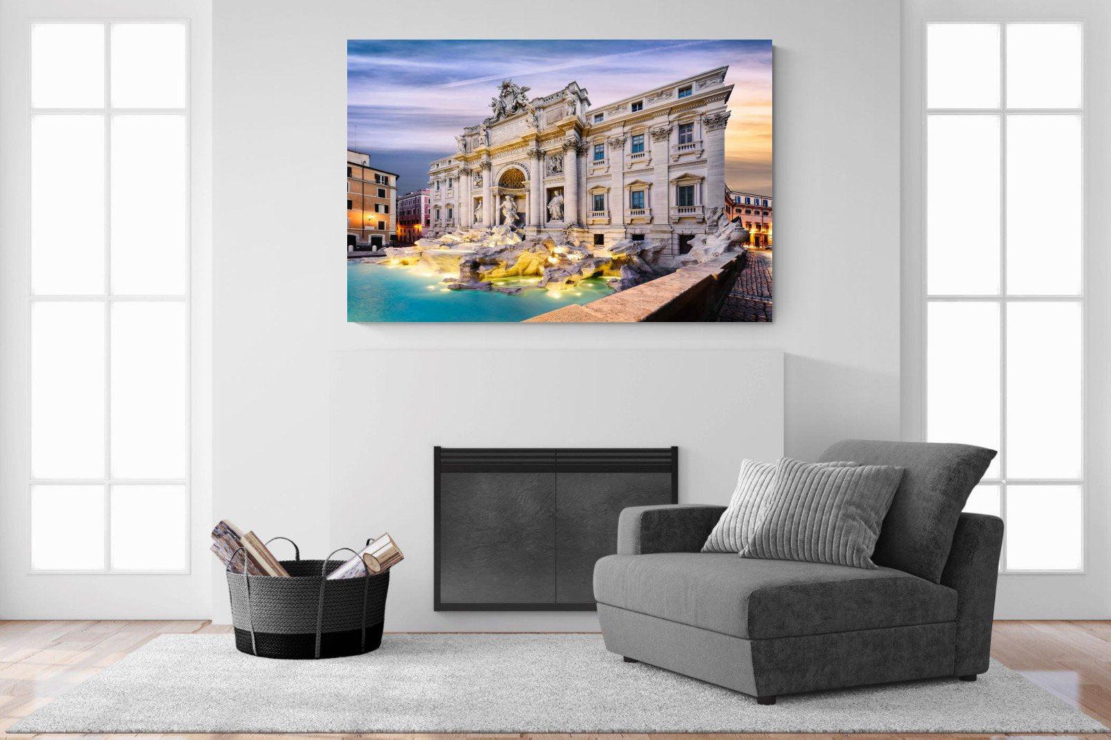 Fountain di Trevi-Wall_Art-150 x 100cm-Mounted Canvas-No Frame-Pixalot