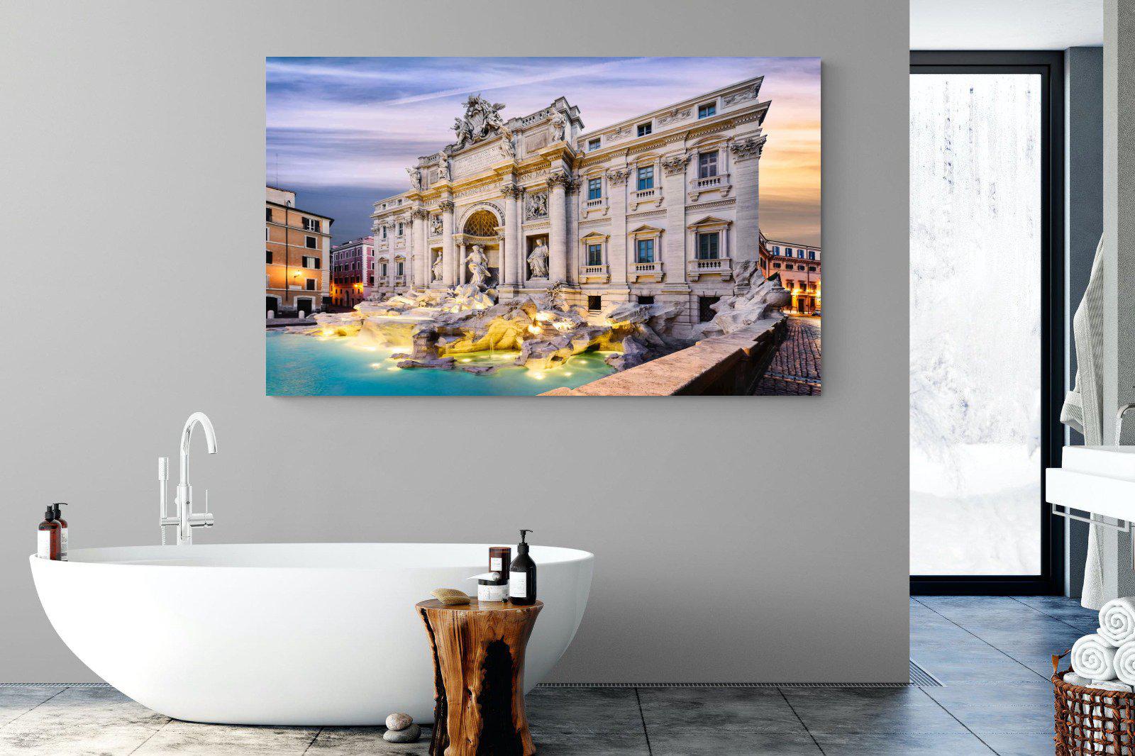 Fountain di Trevi-Wall_Art-180 x 110cm-Mounted Canvas-No Frame-Pixalot
