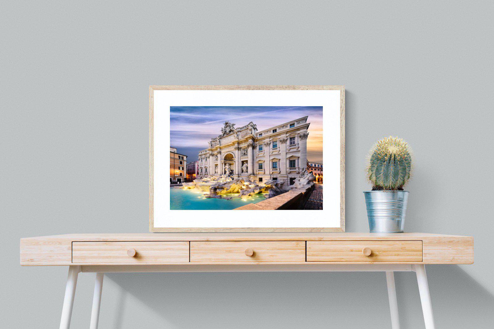 Fountain di Trevi-Wall_Art-80 x 60cm-Framed Print-Wood-Pixalot