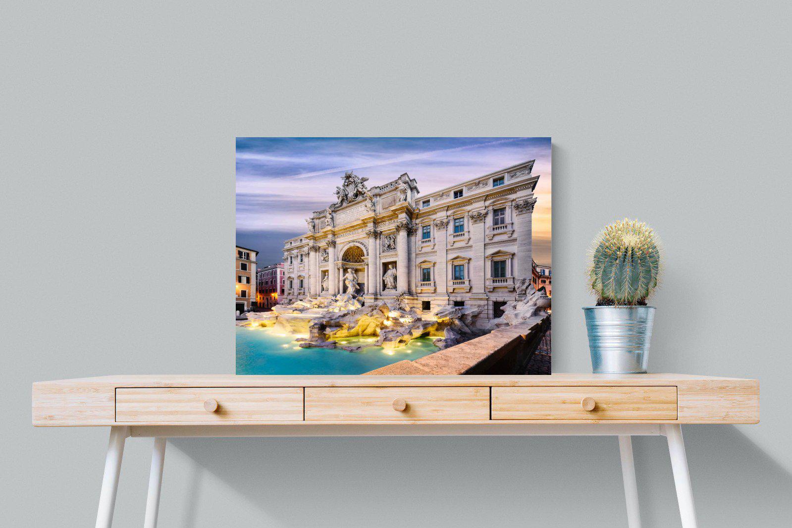 Fountain di Trevi-Wall_Art-80 x 60cm-Mounted Canvas-No Frame-Pixalot