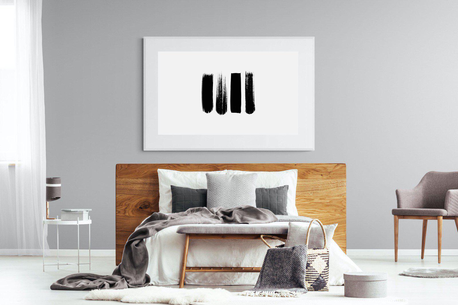 Four Stroke-Wall_Art-150 x 100cm-Framed Print-White-Pixalot