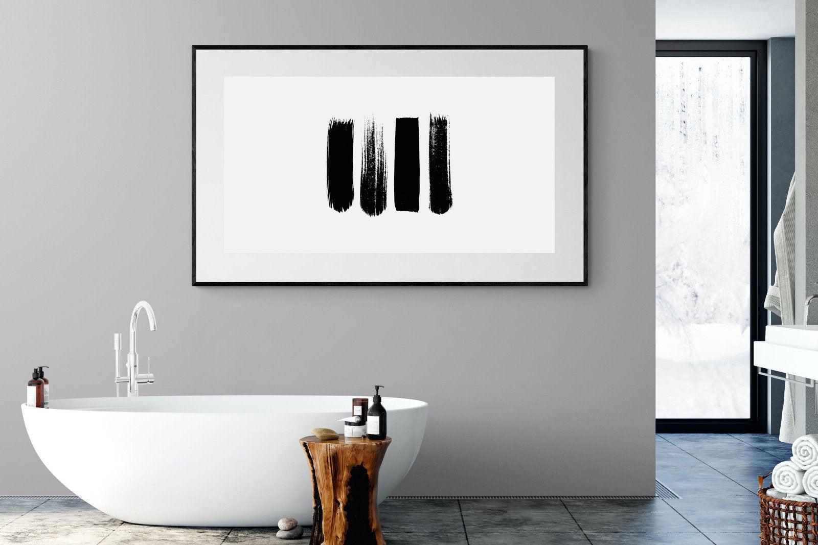Four Stroke-Wall_Art-180 x 110cm-Framed Print-Black-Pixalot