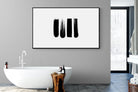 Four Stroke-Wall_Art-180 x 110cm-Mounted Canvas-Black-Pixalot