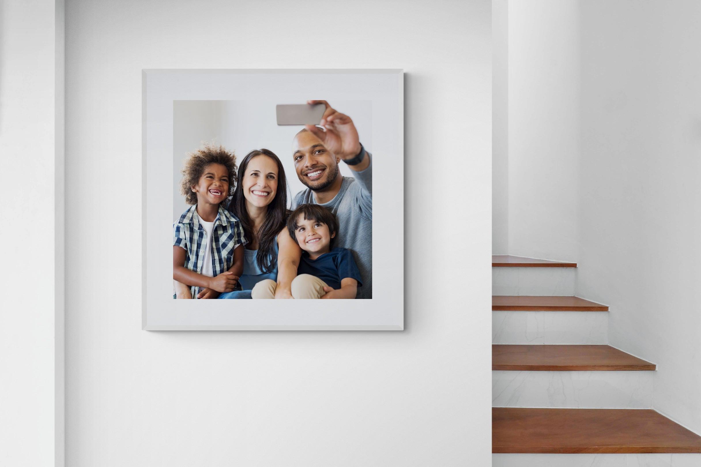 Frame Your Own-Wall_Art-100 x 100cm-Framed Print-White-Pixalot