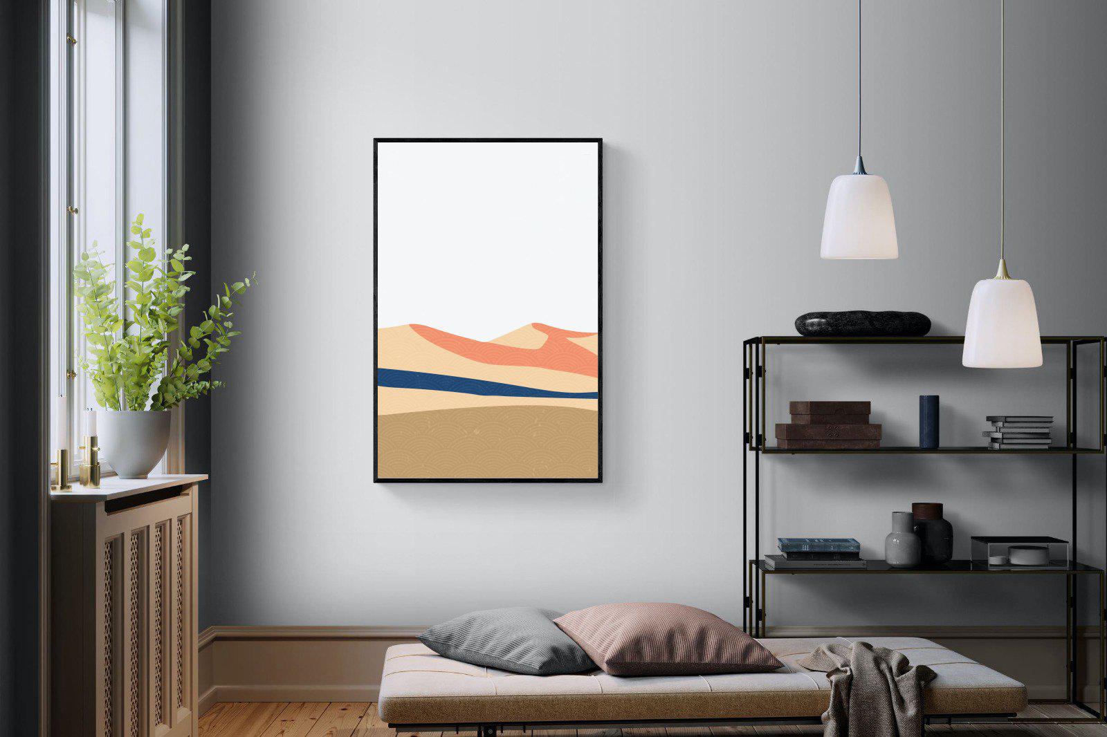 Frederik-Wall_Art-100 x 150cm-Mounted Canvas-Black-Pixalot