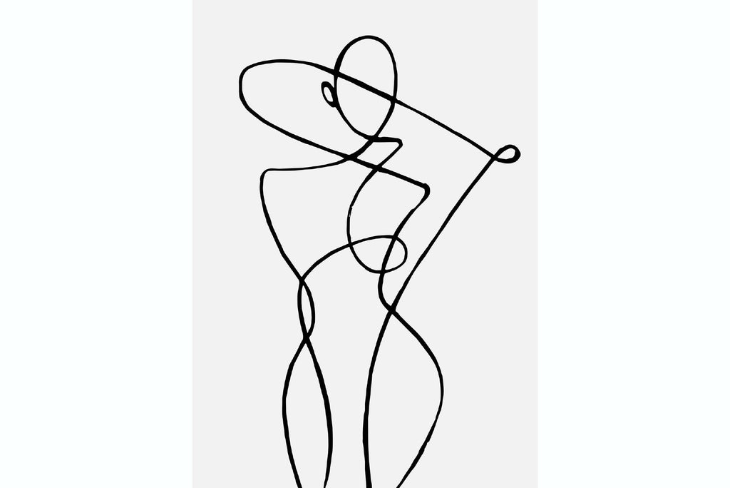 Freehand Figure One-Wall_Art-Pixalot