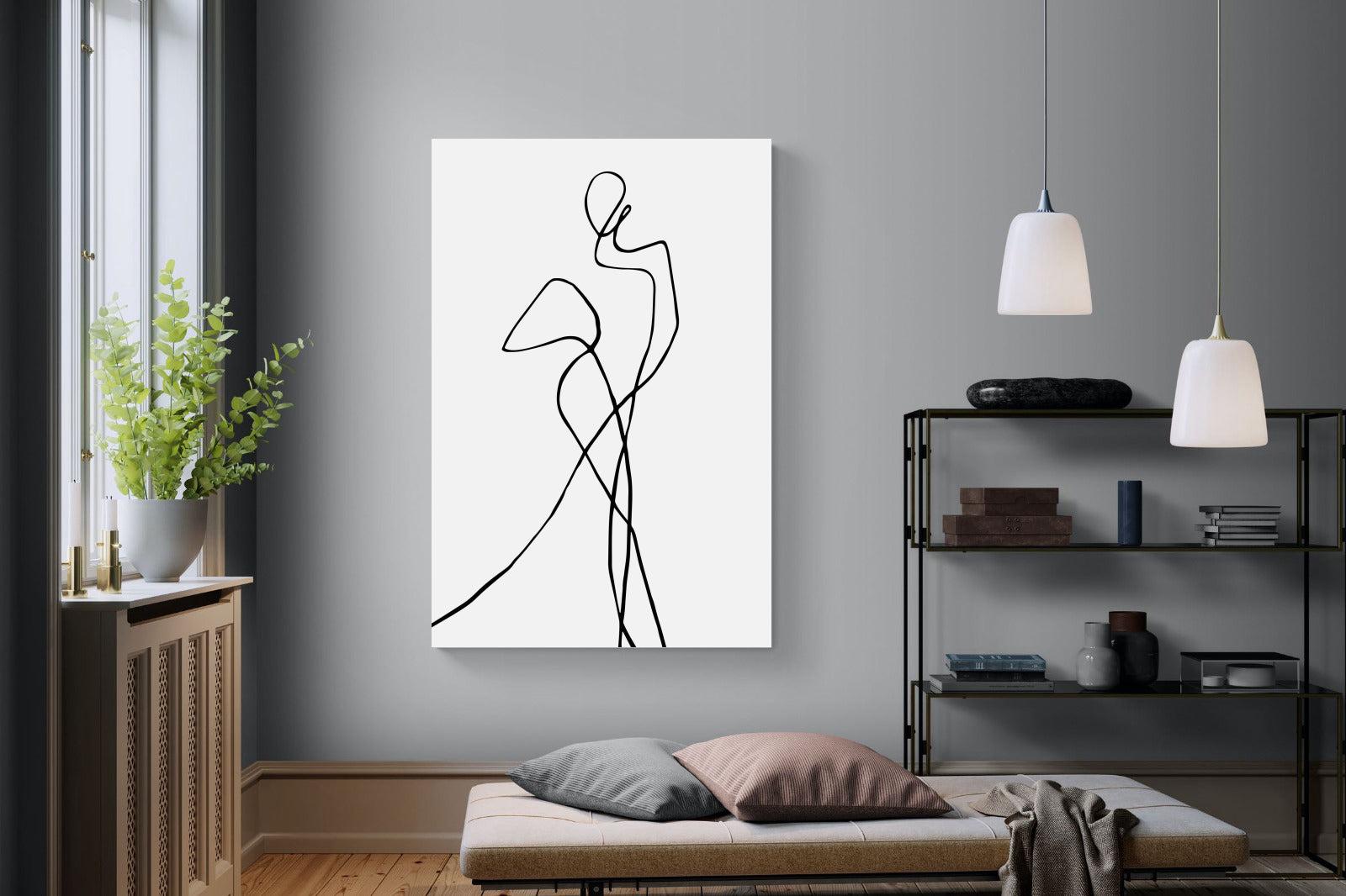 Freehand Figure Two-Wall_Art-120 x 180cm-Mounted Canvas-No Frame-Pixalot