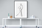 Freehand Figure Two-Wall_Art-90 x 120cm-Framed Print-Black-Pixalot