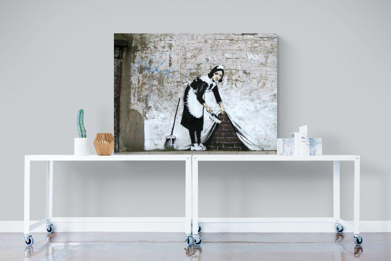 French Maid-Wall_Art-120 x 90cm-Mounted Canvas-No Frame-Pixalot