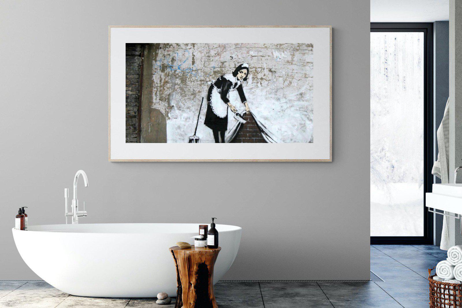 French Maid-Wall_Art-180 x 110cm-Framed Print-Wood-Pixalot