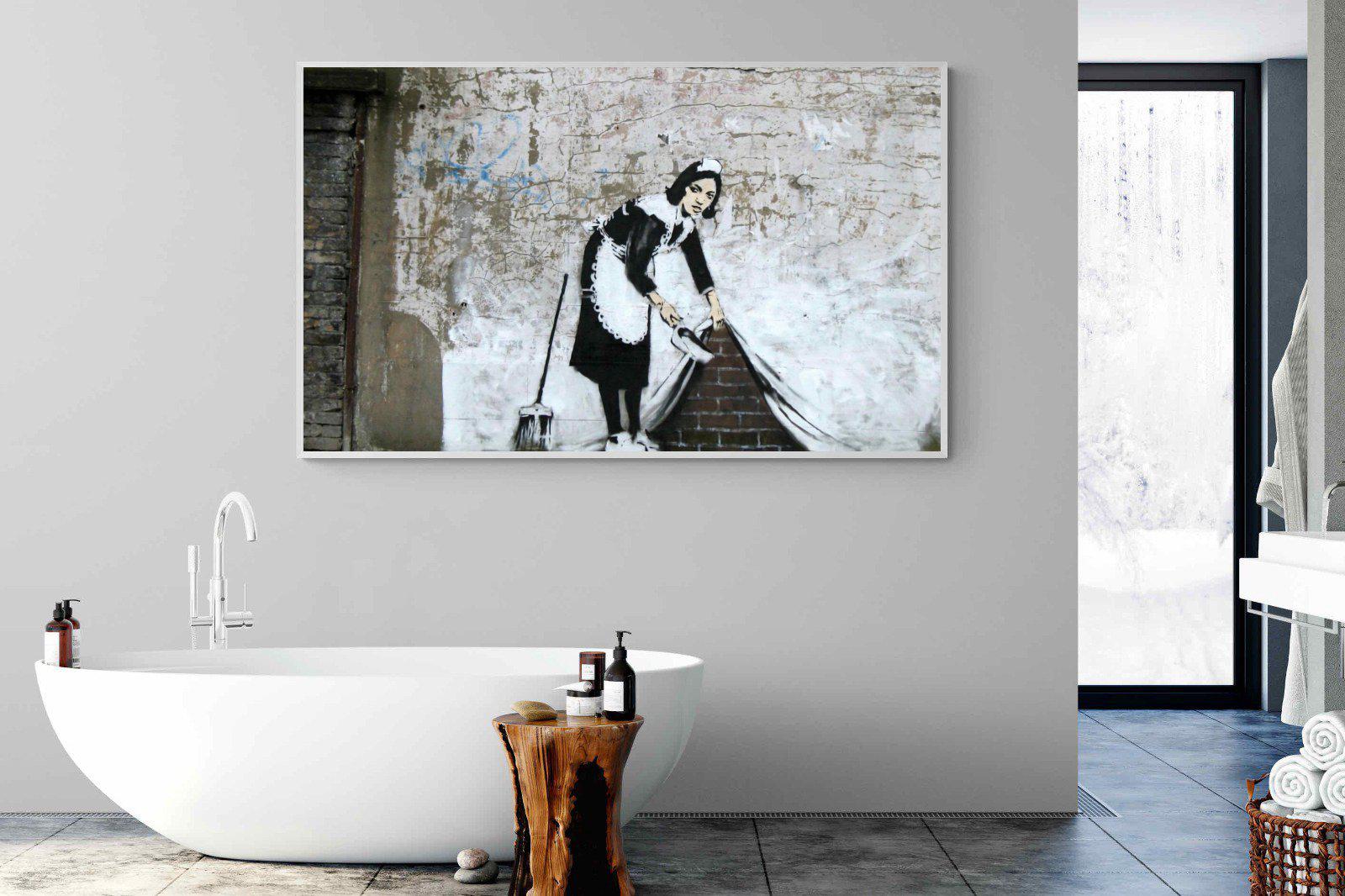 French Maid-Wall_Art-180 x 110cm-Mounted Canvas-White-Pixalot
