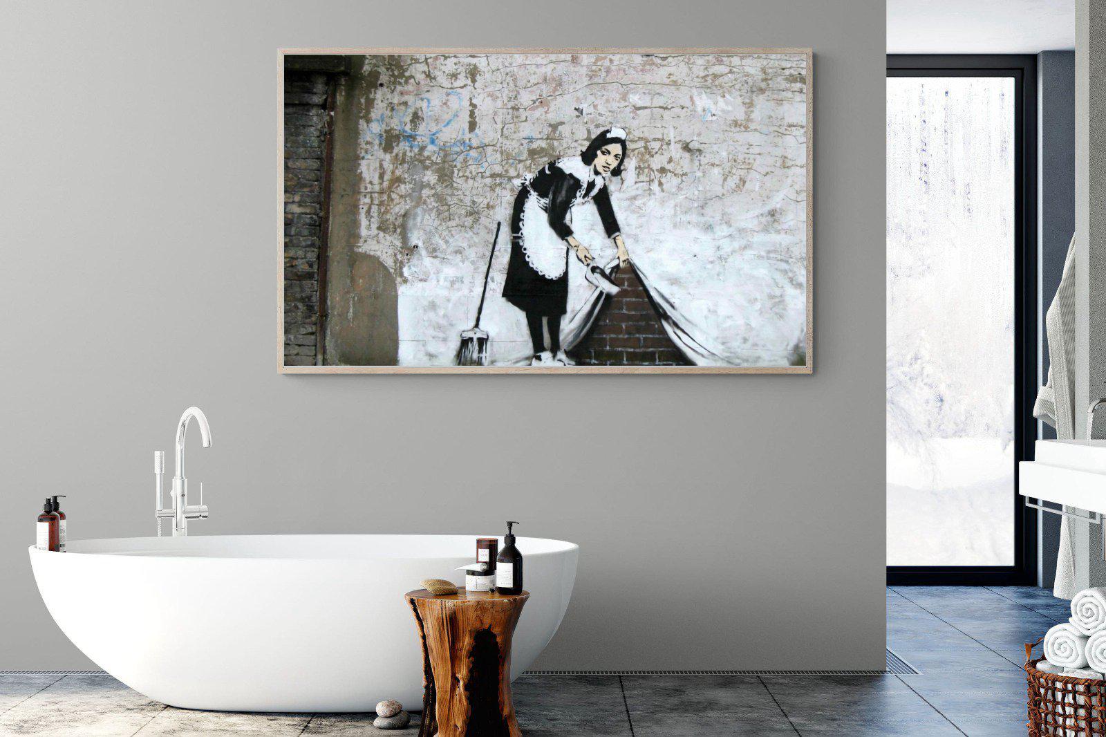 French Maid-Wall_Art-180 x 110cm-Mounted Canvas-Wood-Pixalot