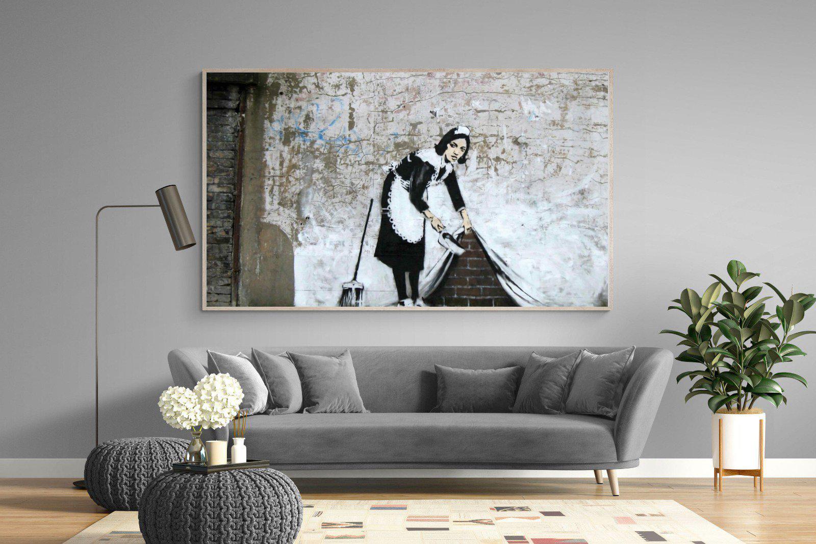 French Maid-Wall_Art-220 x 130cm-Mounted Canvas-Wood-Pixalot