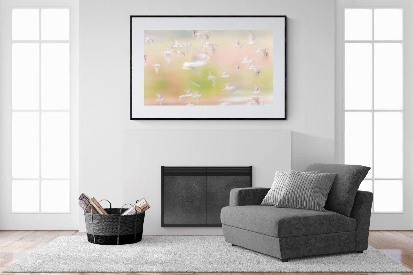 Frenzy-Wall_Art-150 x 100cm-Framed Print-Black-Pixalot