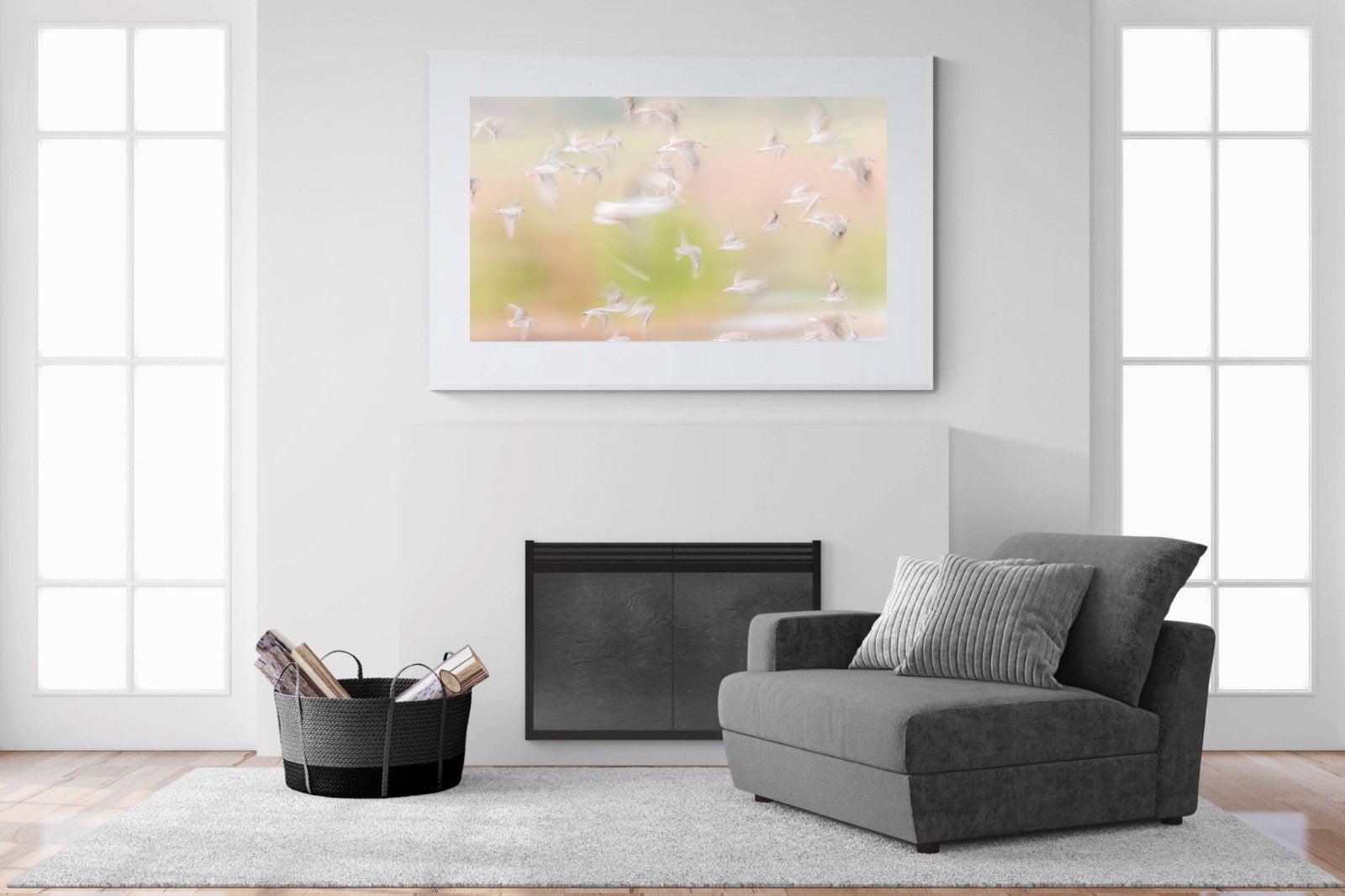 Frenzy-Wall_Art-150 x 100cm-Framed Print-White-Pixalot
