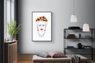 Frida Kahlo-Wall_Art-100 x 150cm-Mounted Canvas-Black-Pixalot
