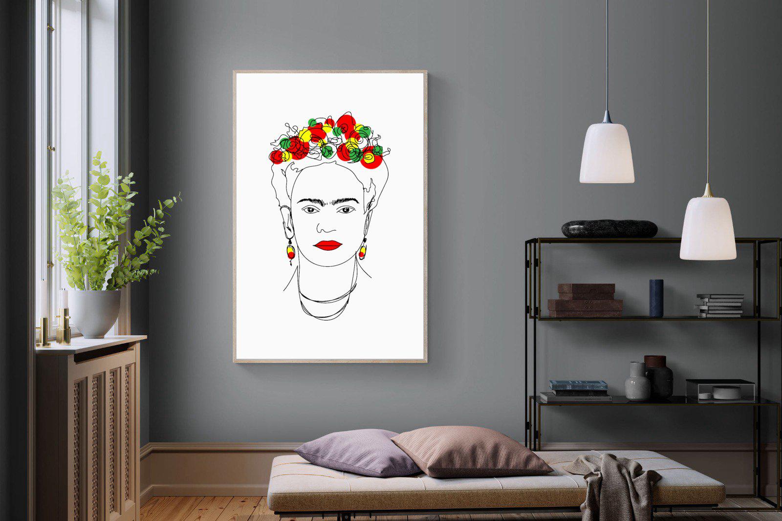 Frida Kahlo-Wall_Art-120 x 180cm-Mounted Canvas-Wood-Pixalot