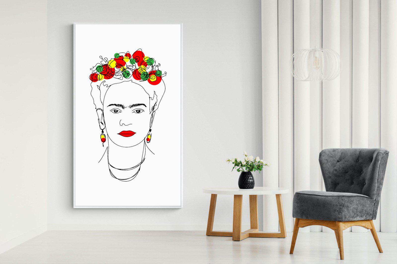 Frida Kahlo-Wall_Art-130 x 220cm-Mounted Canvas-White-Pixalot