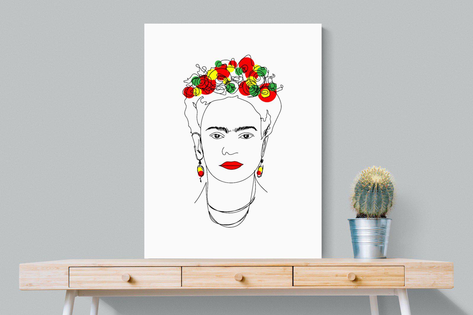Frida Kahlo-Wall_Art-75 x 100cm-Mounted Canvas-No Frame-Pixalot