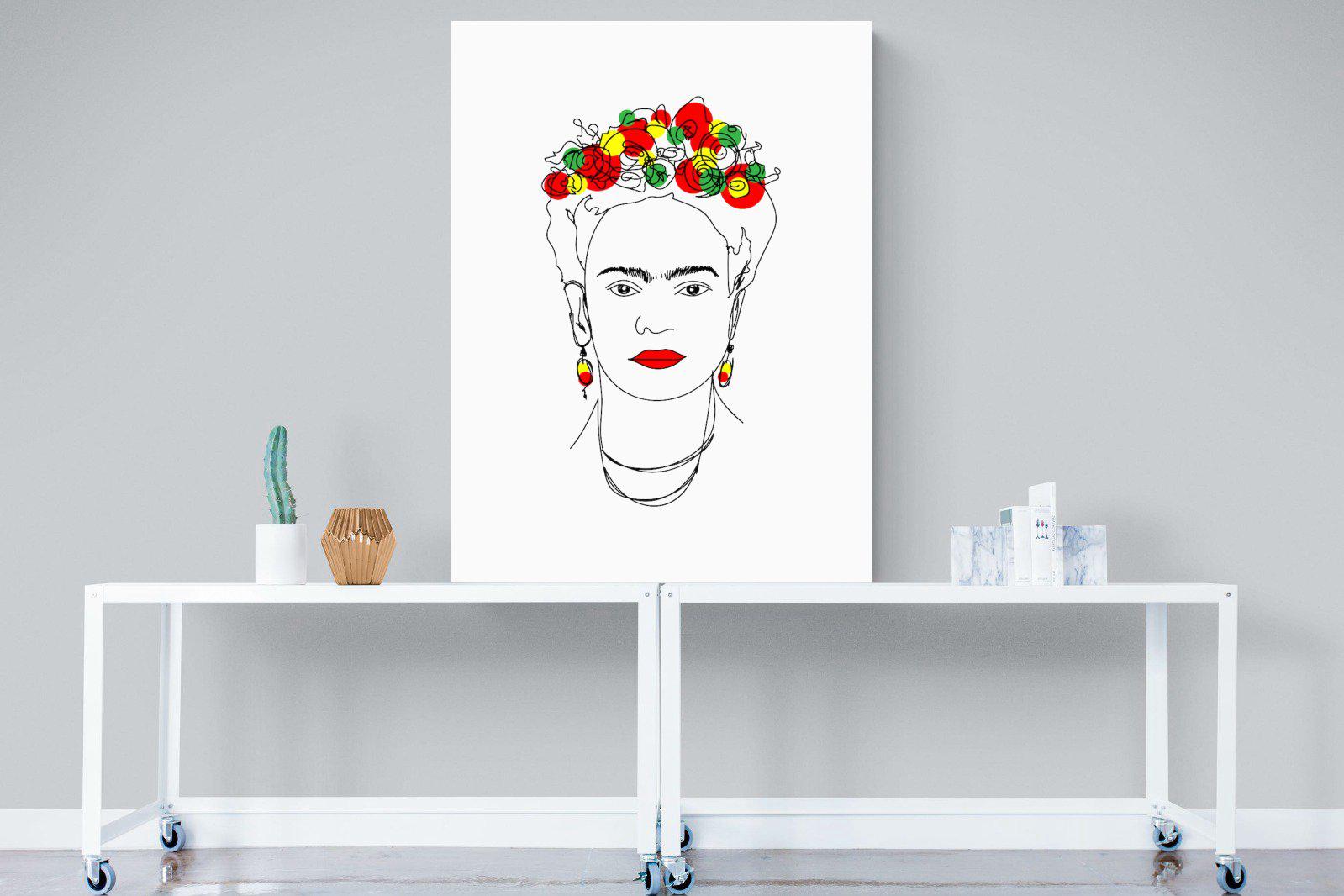 Frida Kahlo-Wall_Art-90 x 120cm-Mounted Canvas-No Frame-Pixalot