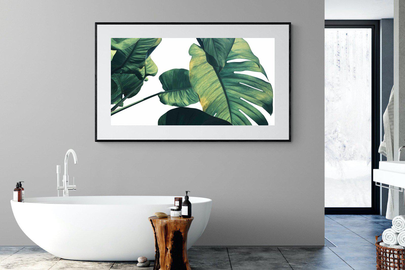 Frond & Light-Wall_Art-180 x 110cm-Framed Print-Black-Pixalot