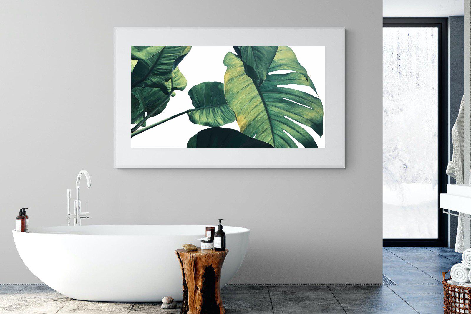 Frond & Light-Wall_Art-180 x 110cm-Framed Print-White-Pixalot