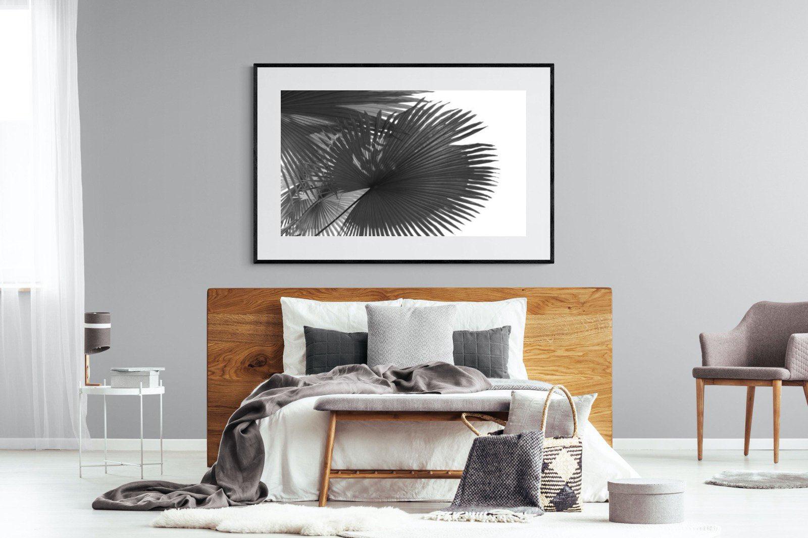 Frond-Wall_Art-150 x 100cm-Framed Print-Black-Pixalot