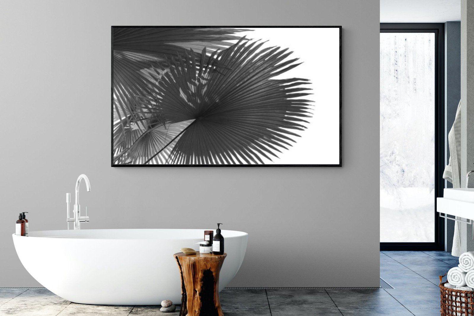 Frond-Wall_Art-180 x 110cm-Mounted Canvas-Black-Pixalot