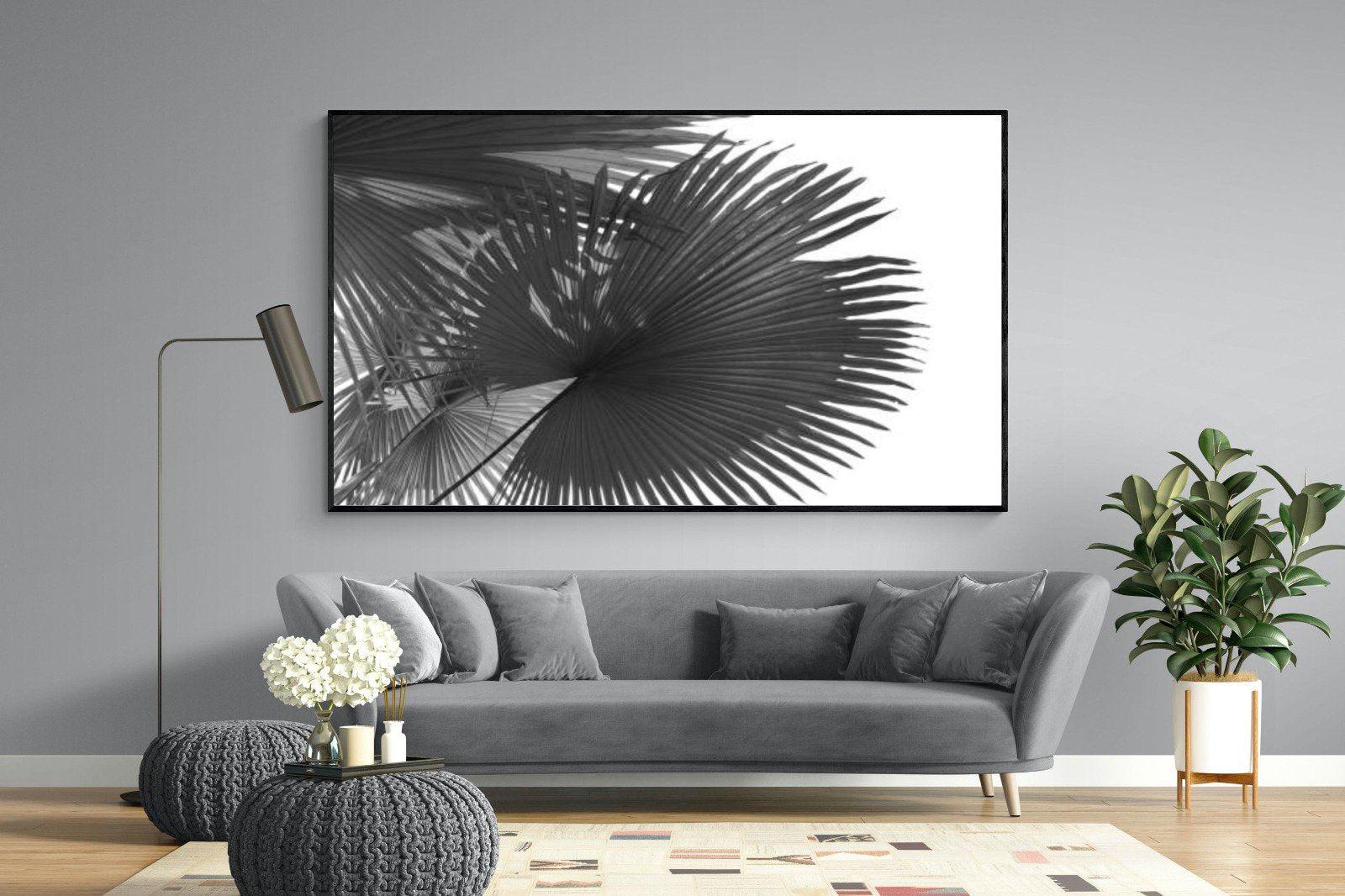 Frond-Wall_Art-220 x 130cm-Mounted Canvas-Black-Pixalot