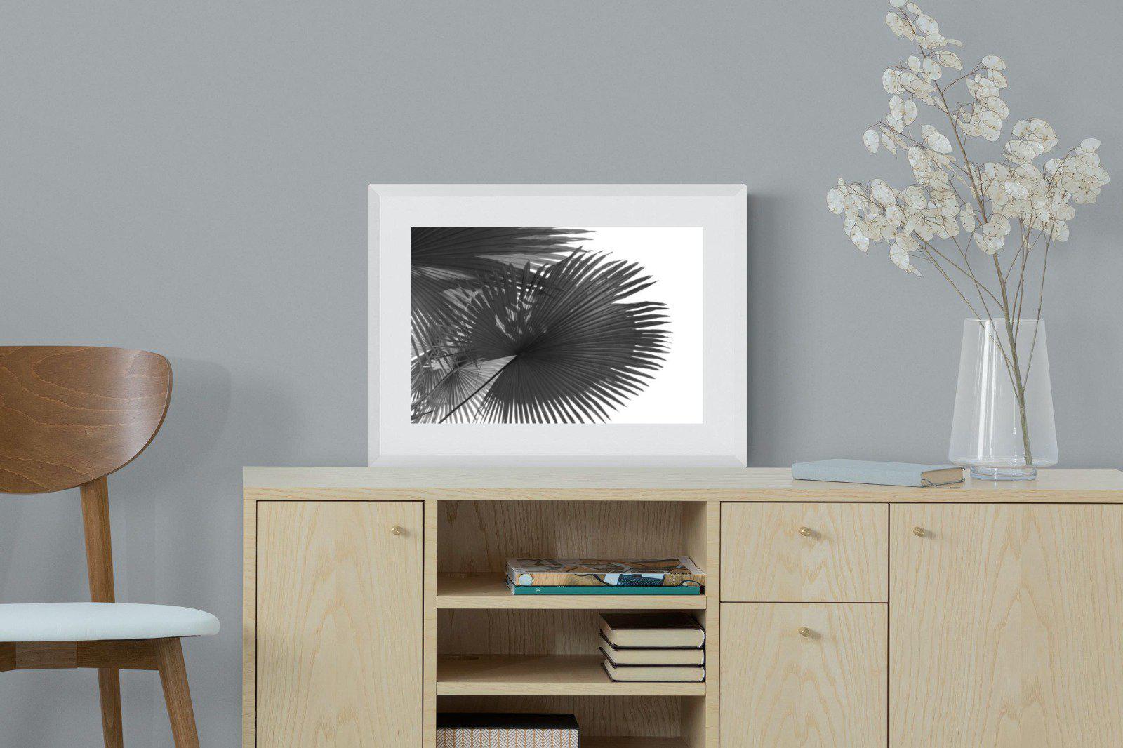 Frond-Wall_Art-60 x 45cm-Framed Print-White-Pixalot