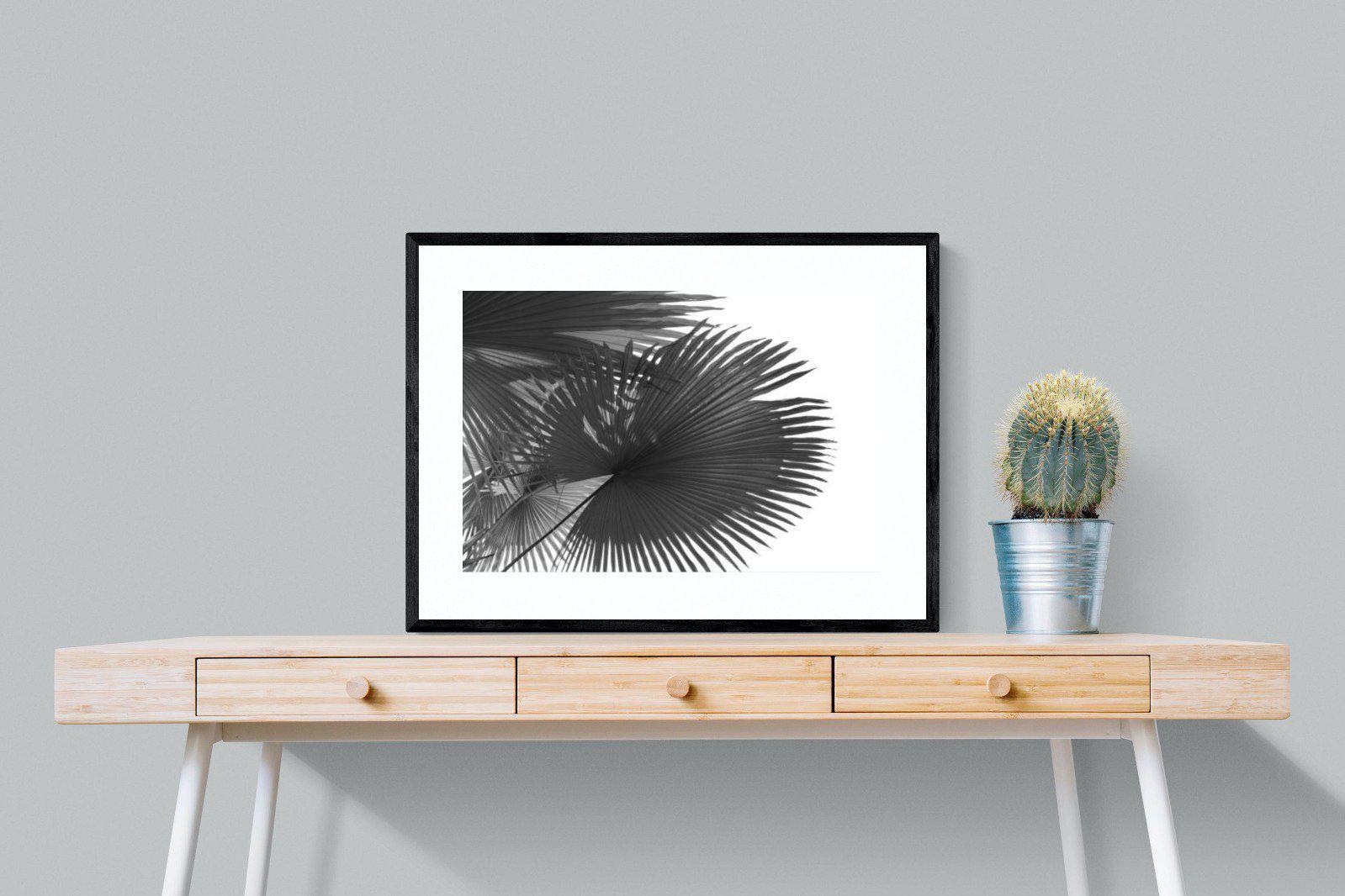 Frond-Wall_Art-80 x 60cm-Framed Print-Black-Pixalot