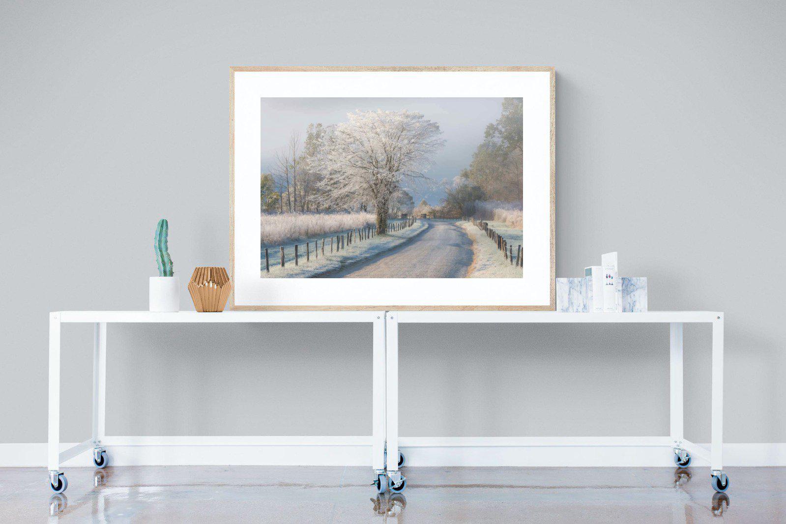 Frosty-Wall_Art-120 x 90cm-Framed Print-Wood-Pixalot