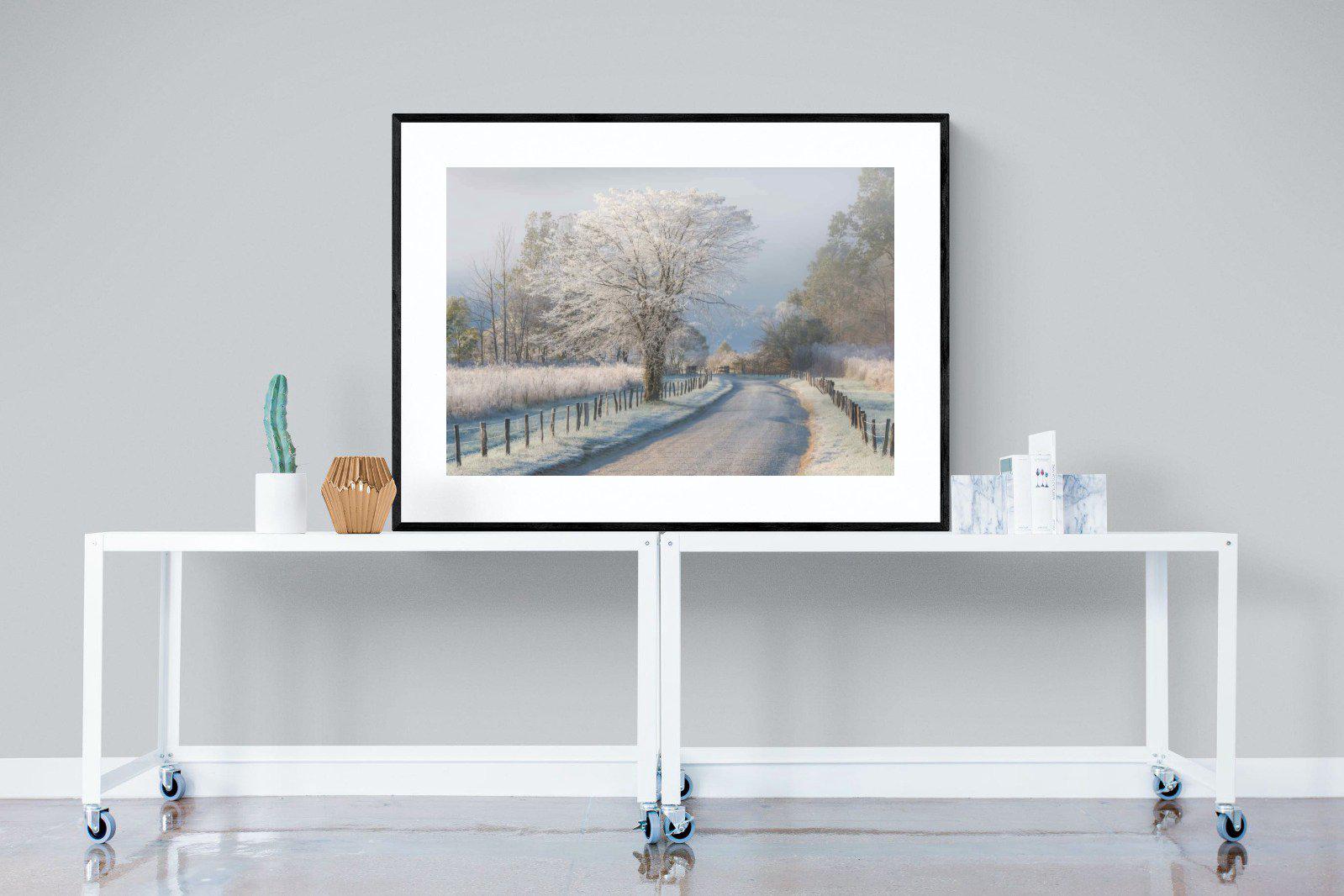 Frosty-Wall_Art-120 x 90cm-Framed Print-Black-Pixalot