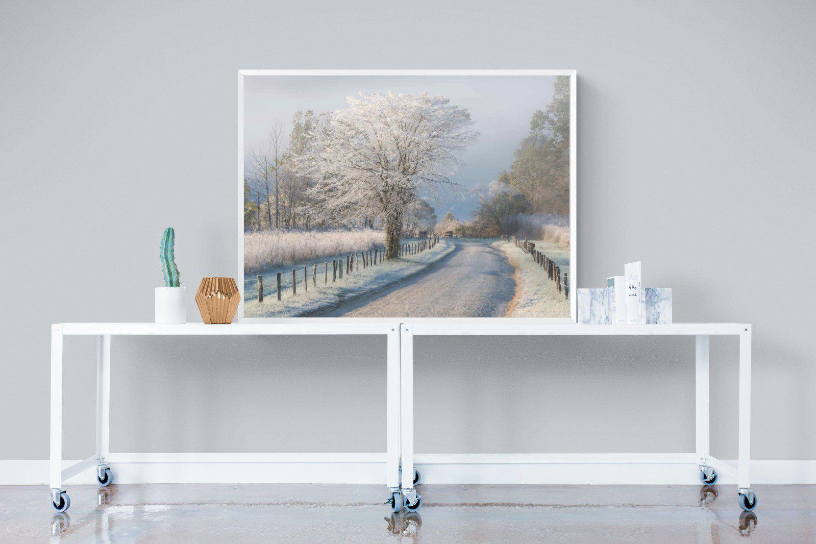 Frosty-Wall_Art-120 x 90cm-Mounted Canvas-White-Pixalot