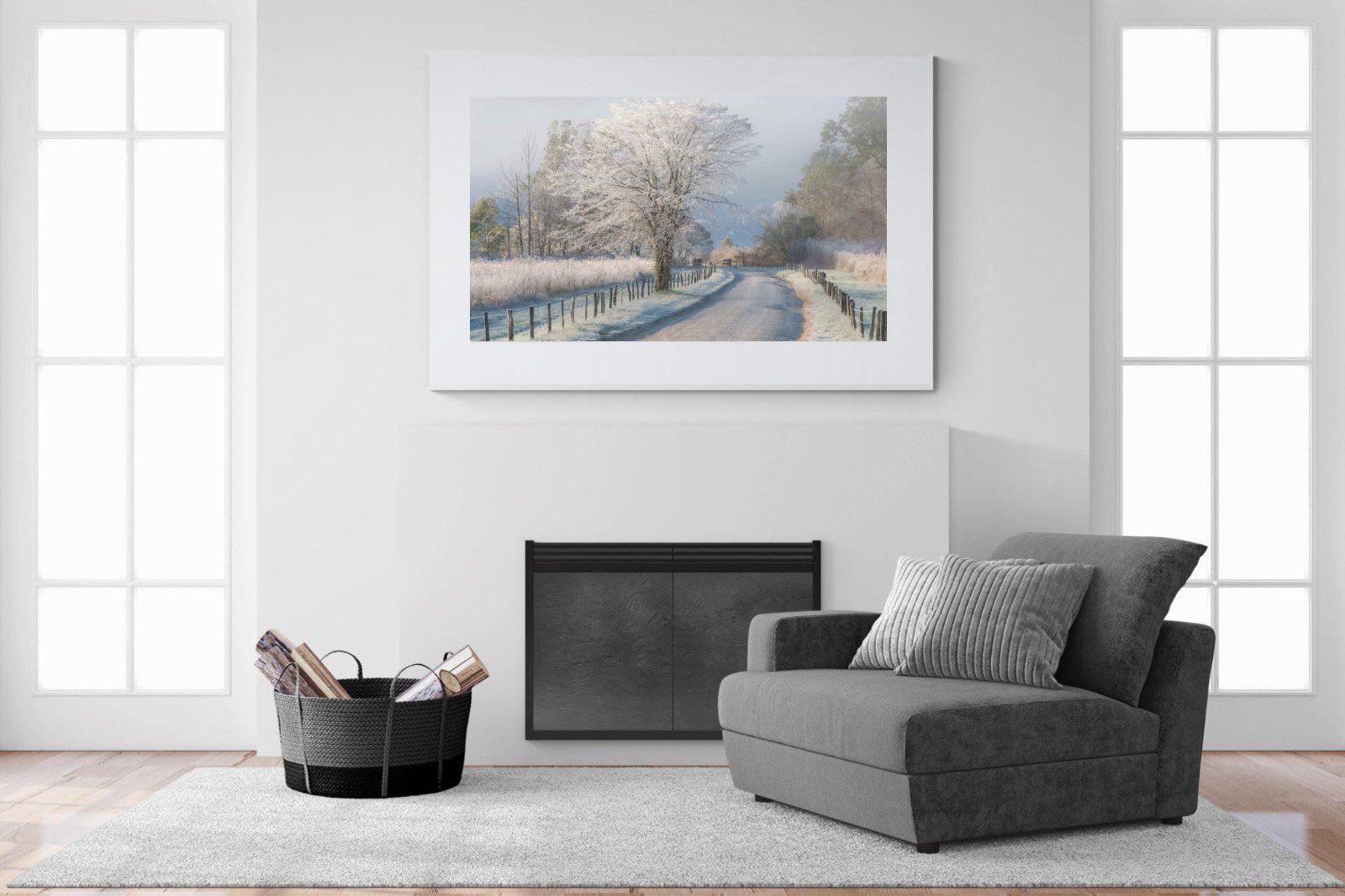 Frosty-Wall_Art-150 x 100cm-Framed Print-White-Pixalot