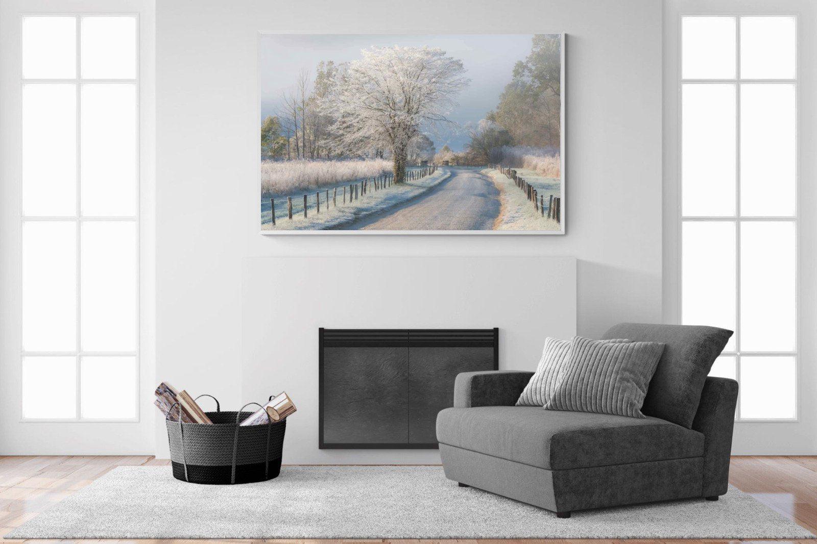 Frosty-Wall_Art-150 x 100cm-Mounted Canvas-White-Pixalot