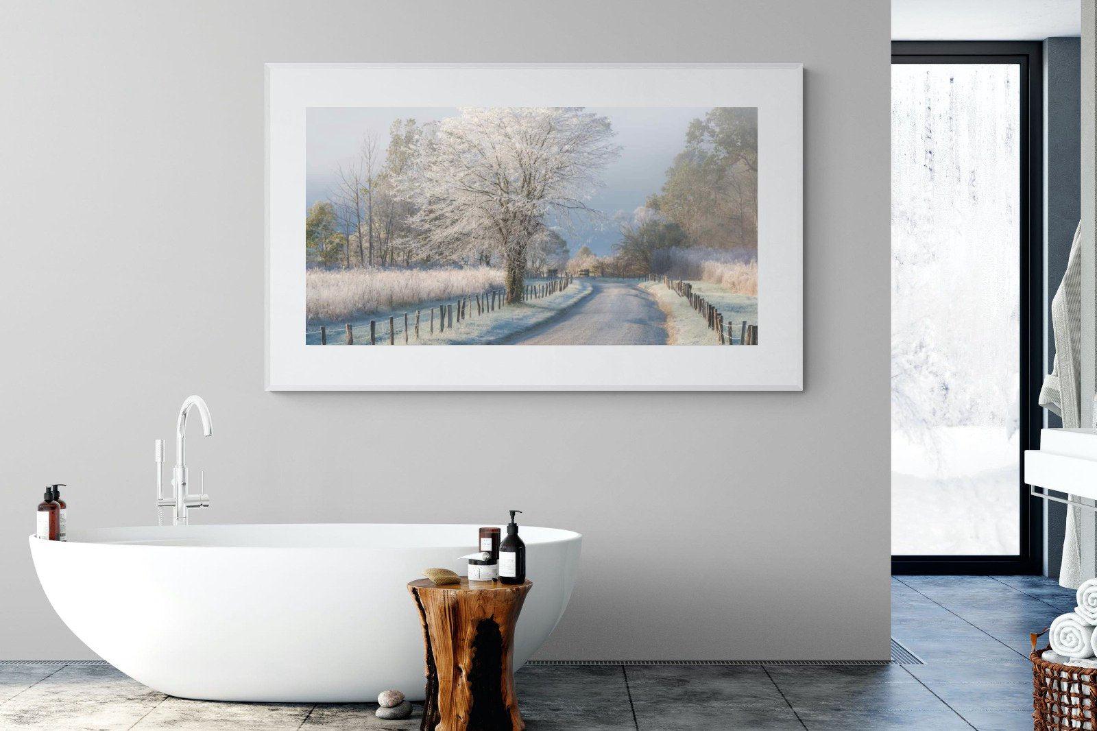Frosty-Wall_Art-180 x 110cm-Framed Print-White-Pixalot
