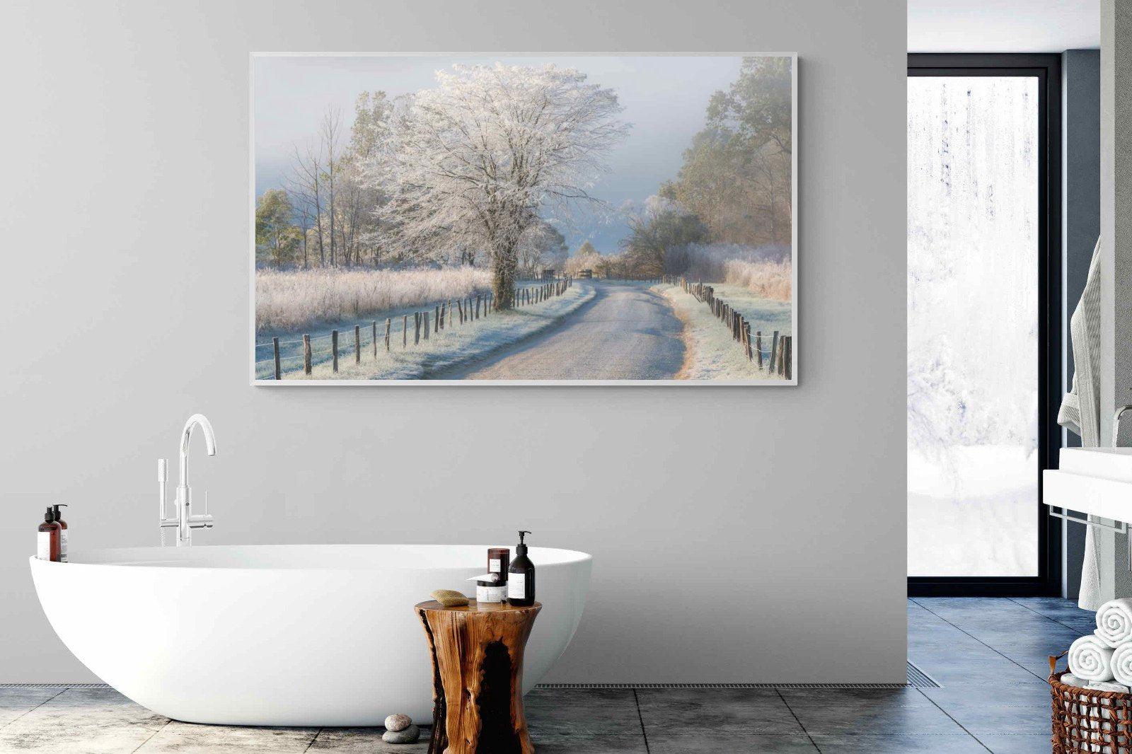 Frosty-Wall_Art-180 x 110cm-Mounted Canvas-White-Pixalot
