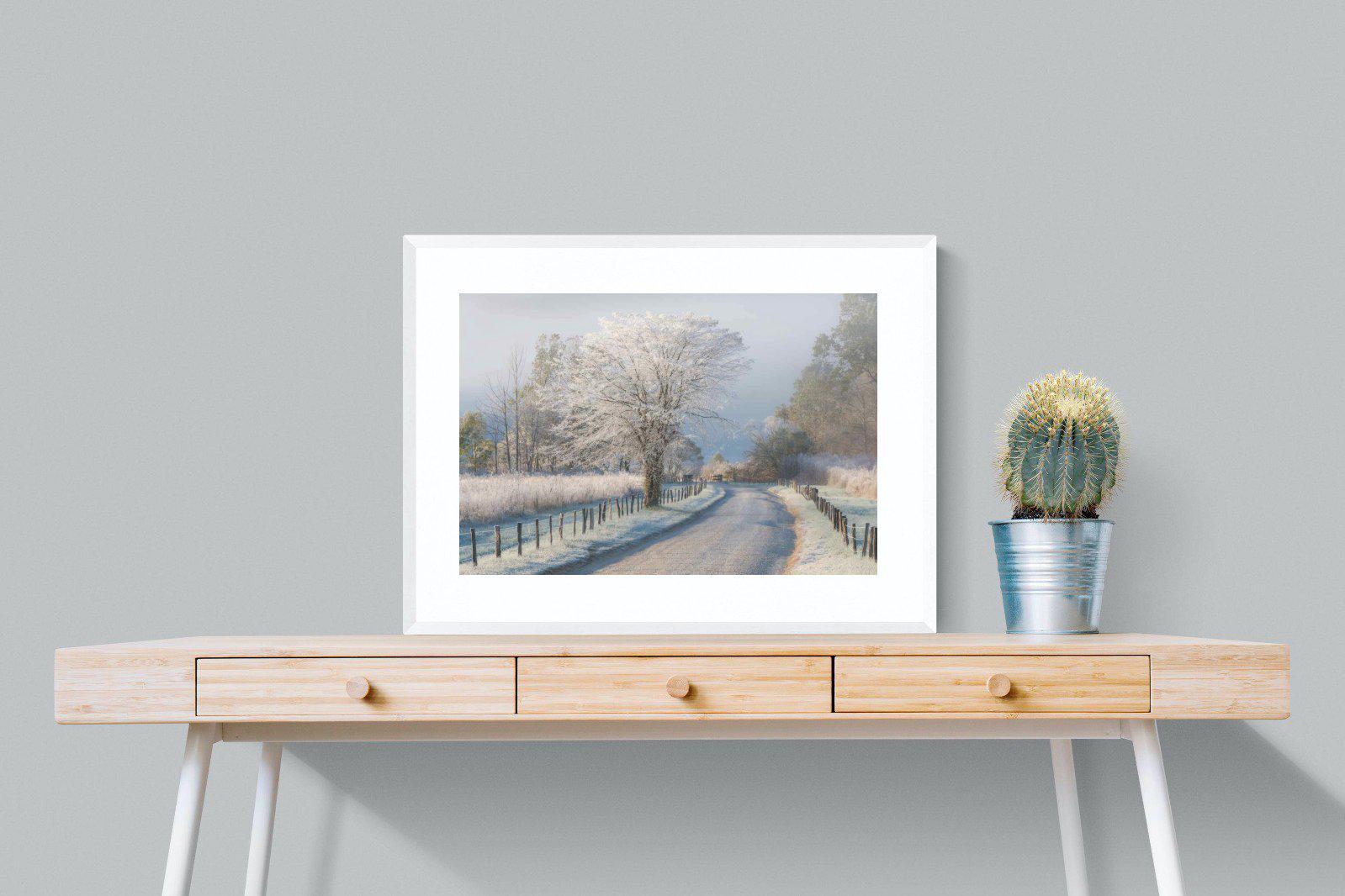 Frosty-Wall_Art-80 x 60cm-Framed Print-White-Pixalot
