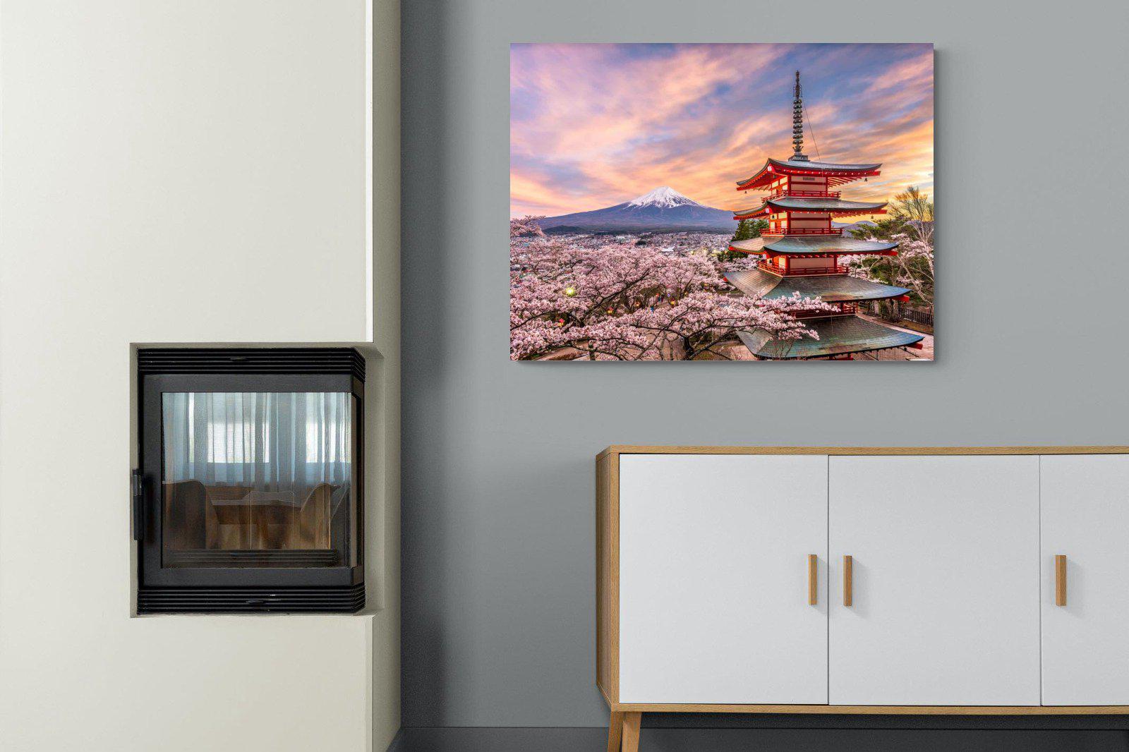 Fuji-Wall_Art-100 x 75cm-Mounted Canvas-No Frame-Pixalot