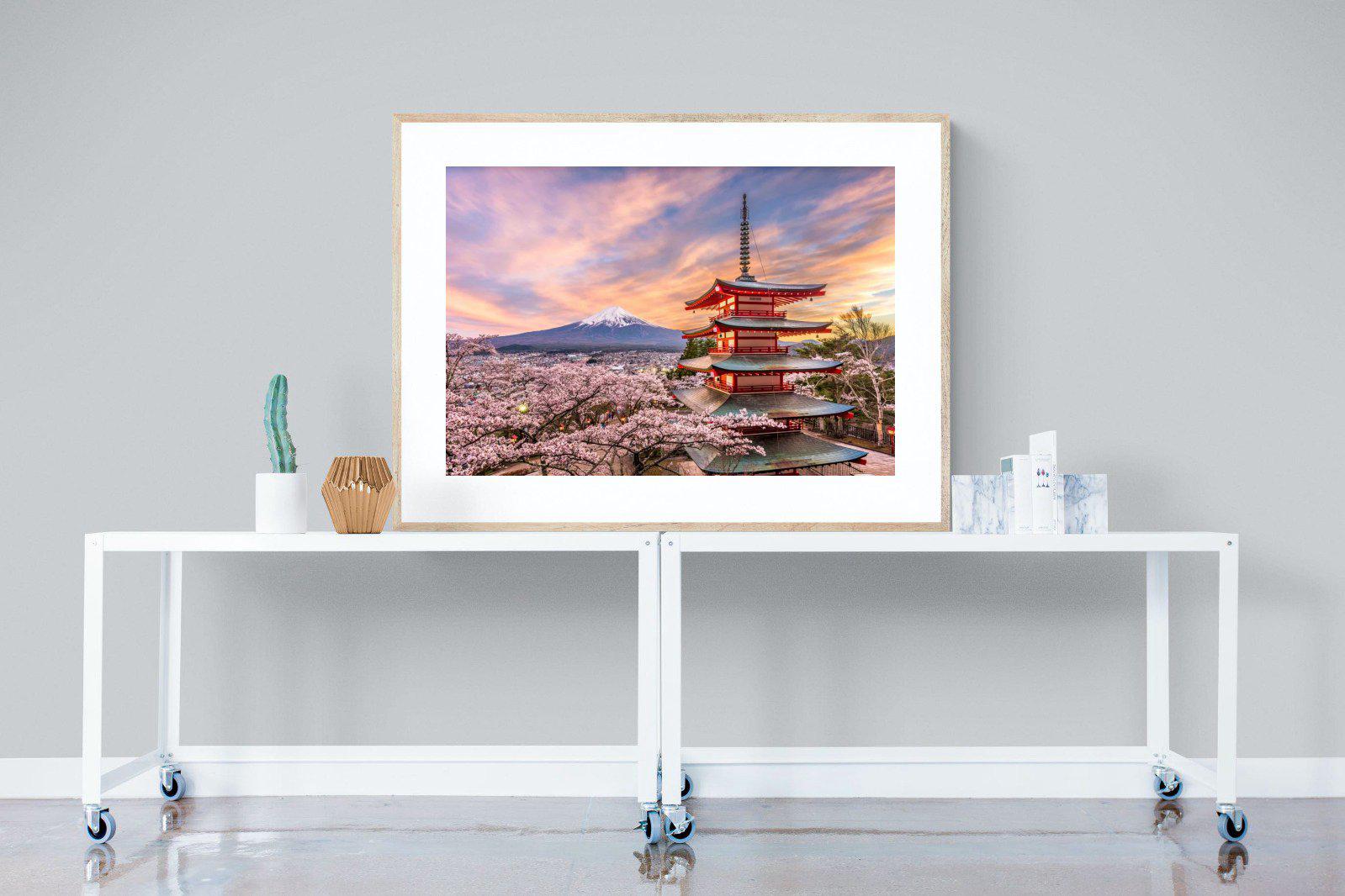 Fuji-Wall_Art-120 x 90cm-Framed Print-Wood-Pixalot