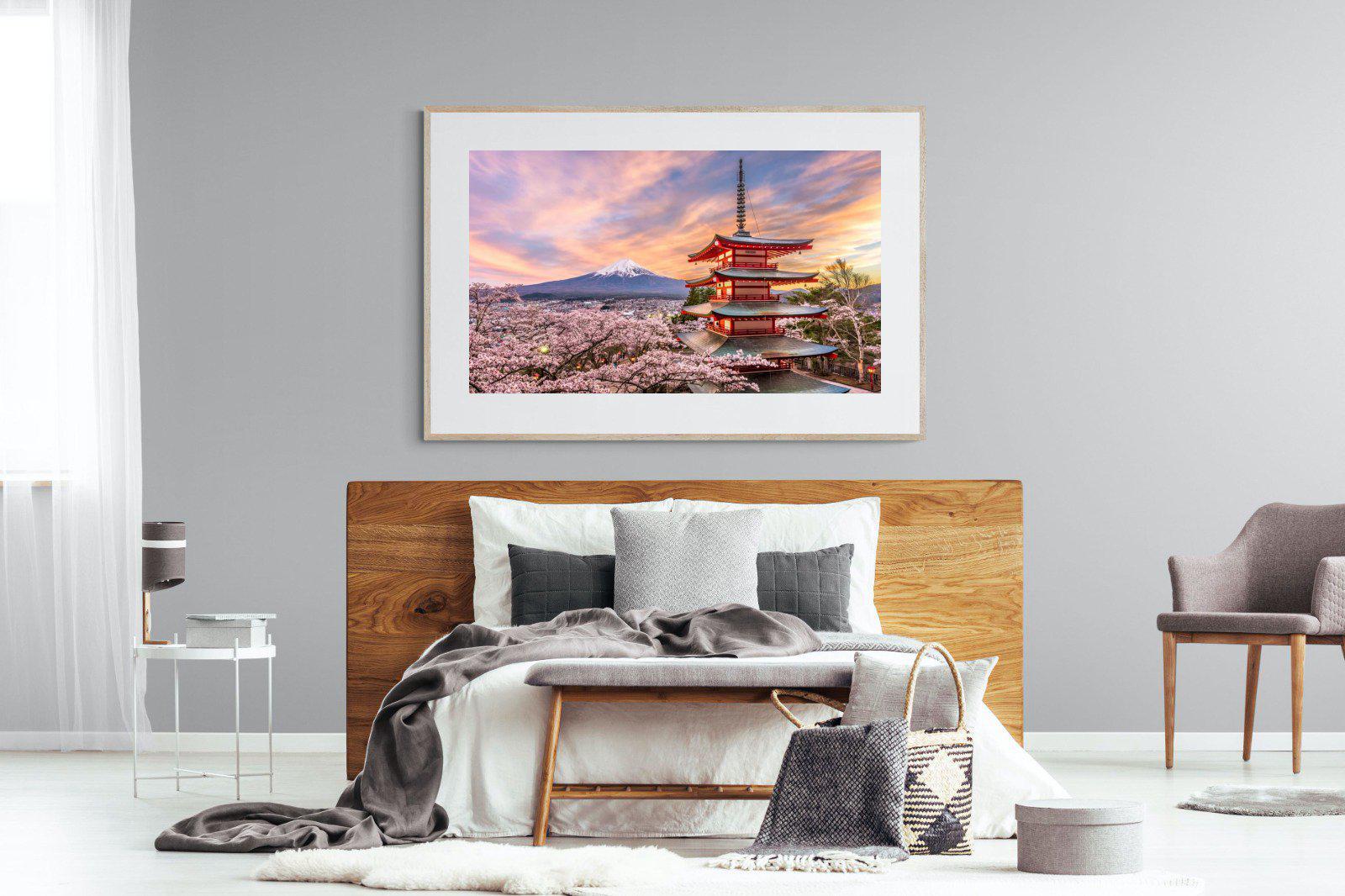 Fuji-Wall_Art-150 x 100cm-Framed Print-Wood-Pixalot