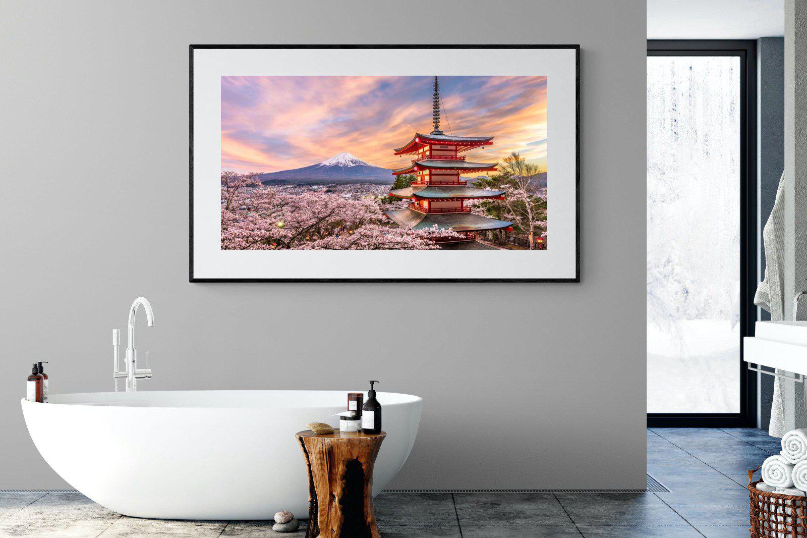 Fuji-Wall_Art-180 x 110cm-Framed Print-Black-Pixalot